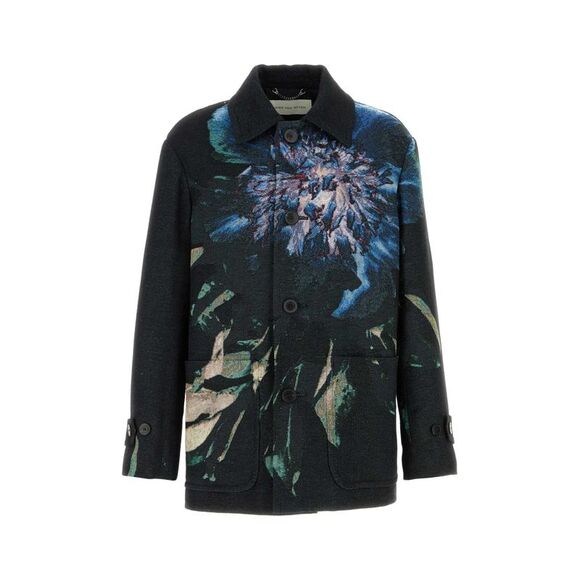 DRIES VAN NOTEN Other - Dries Van Noten Men Embroidered Jacquard Rivne Coat